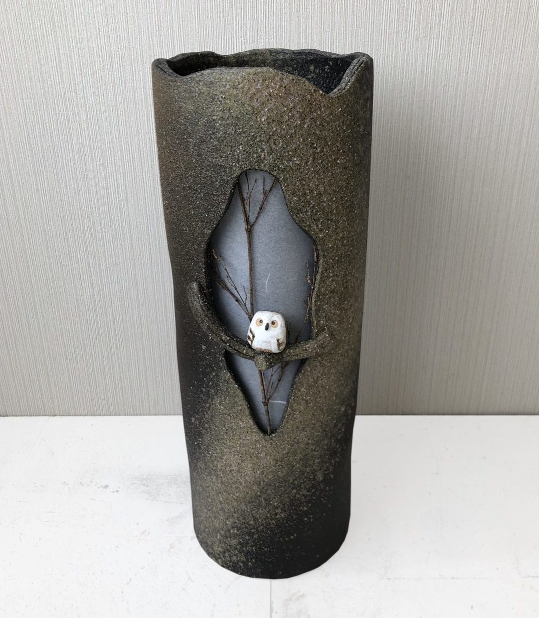 木のりふくろう長傘立て